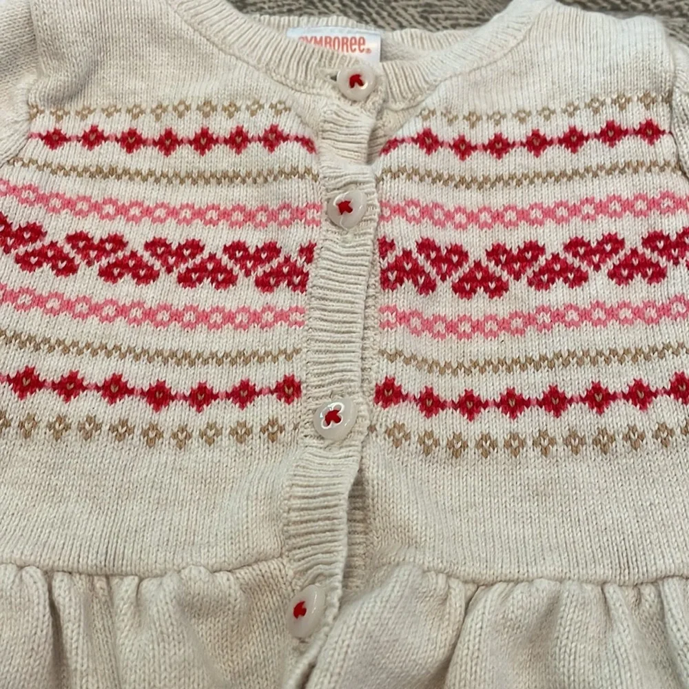 Gymboree Valentines sweater size 0-3 mths